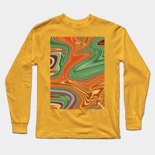 colorful marble pattern perfect for background or wallpaper Long Sleeve T-Shirt